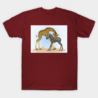 Giraffe and Zebra T-Shirt